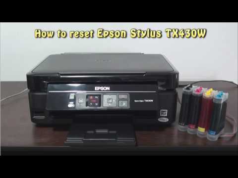 video Reset Epson TX 430W Waste Ink Pad Counter