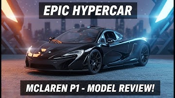 Rastar McLaren P1 1/24 Scale Diecast Model – Sleek Black Beast in Action!