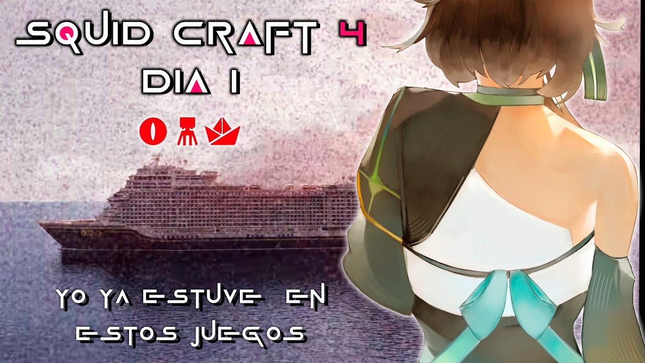 🟢 【ES/JP】¡LOS ÚLTIMOS SQUID! ENFRENTEMOS LAS PRUEBAS DEL PRIMER DÍA! | DÍA 1 | SQUID CRAFT GAMES 4 🦑