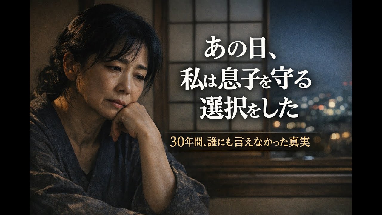 【感動する実話】30年間、息子を守り続けた母の沈黙