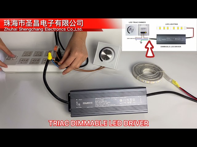 How to connect triac dimmable led driver ? class=