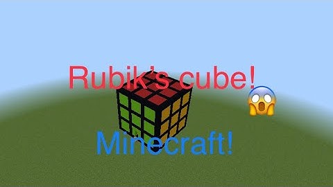 How to make a Rubik’s cube house in Minecraft | step by step tutorial