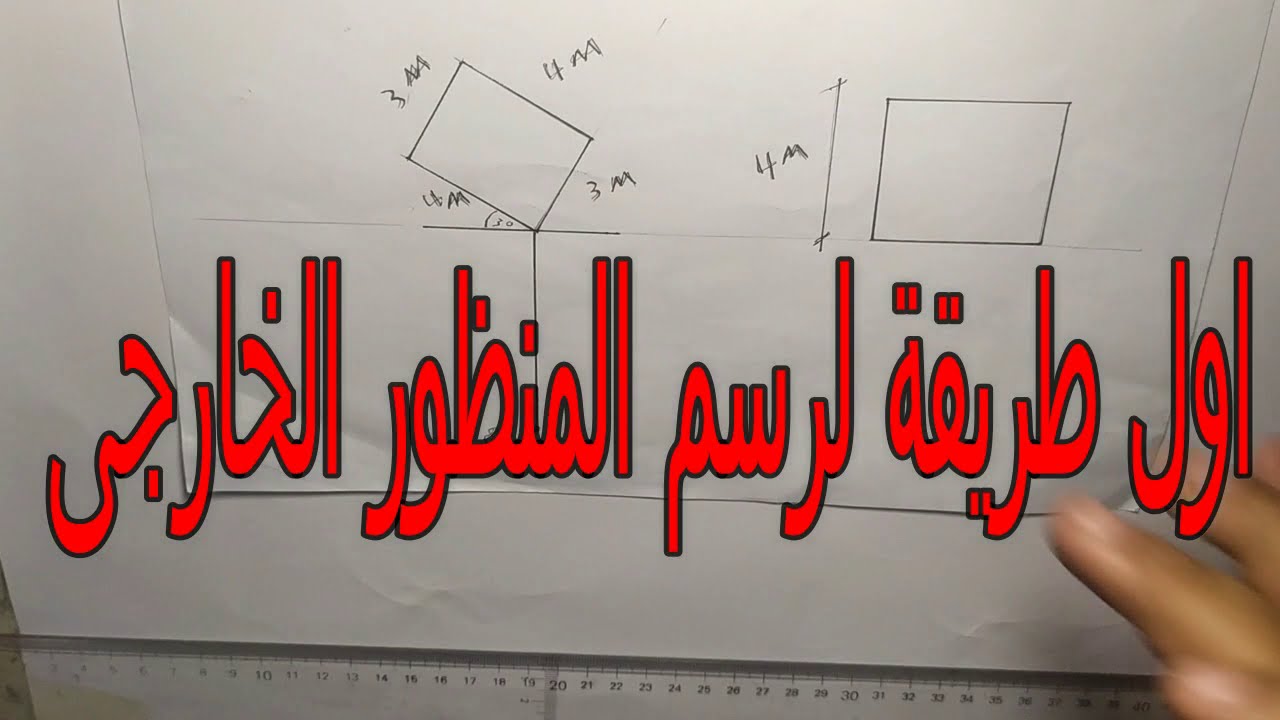 منظور خارجى بنقطتين هروب Two - Point Perspective