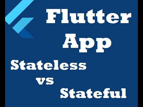 Flutter - Intro | Basic App with Stateless and Stateful Widget