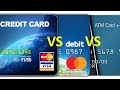 Credit Card vs. Debit Card vs. ATM card - Comparison