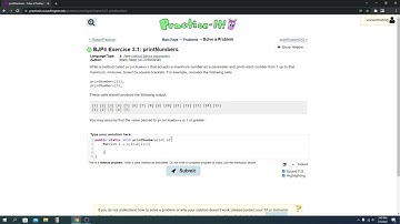 Exercise 3.1 (printNumbers) Java Tutorial || Practice-It