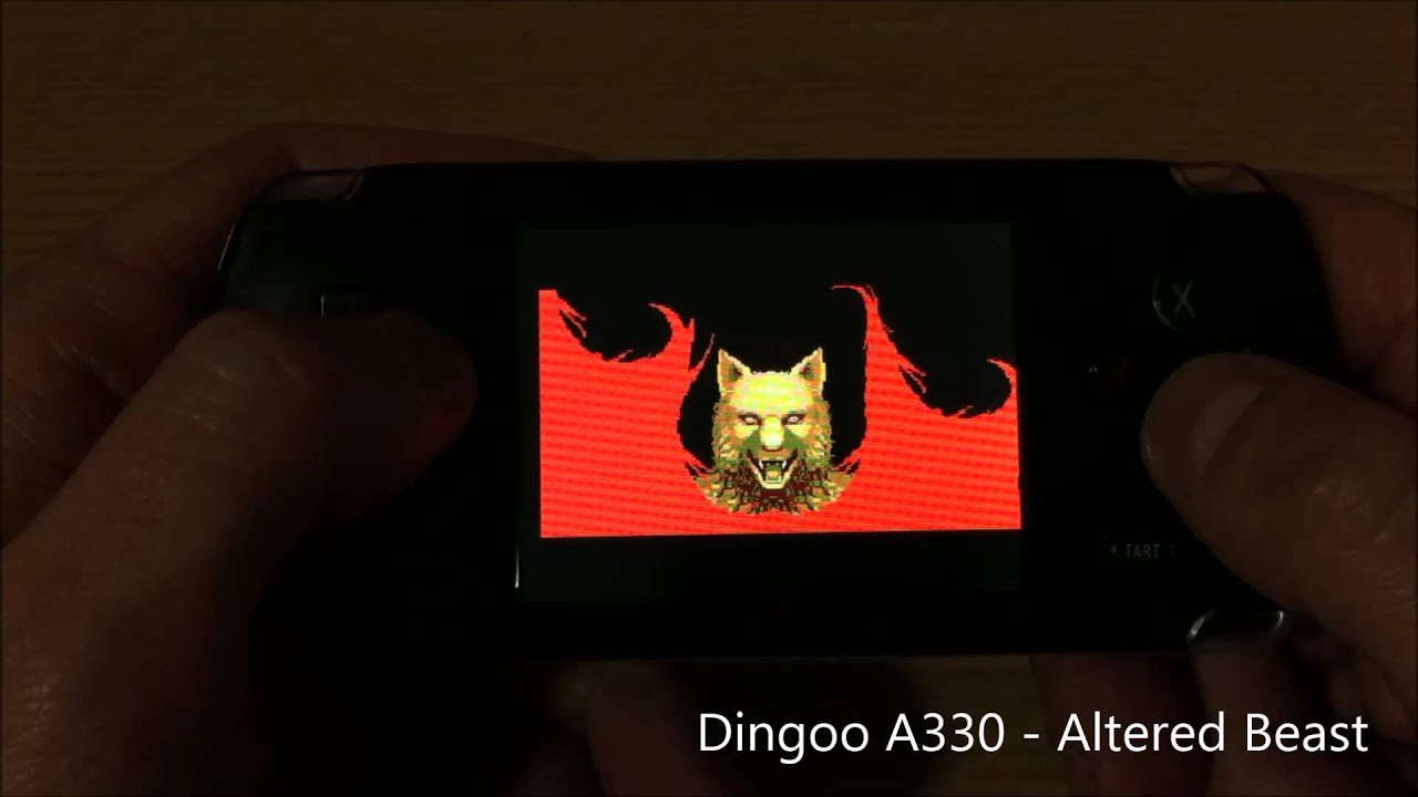 Micro game play Dingoo A330 Master System Altered Beast - YouTube