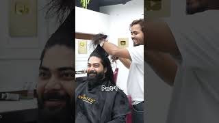 Long to short hair transformation 😍🤘🏻 #haircut #shanuzz #youtuber #hairstyle #hair #salon
