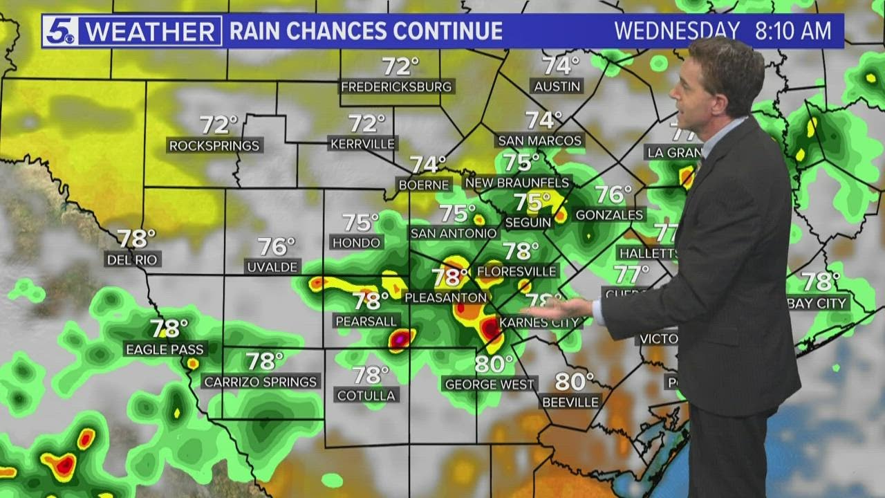 Rain chances stay in the forecast - YouTube