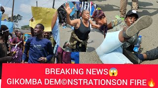 DRAMA😱GIKOMBA DEMONSTRATI®NS IN NAIROBI TOWN😭