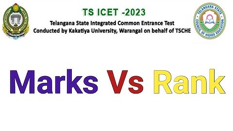 TS ICET 2023 Marks Vs Ranks.