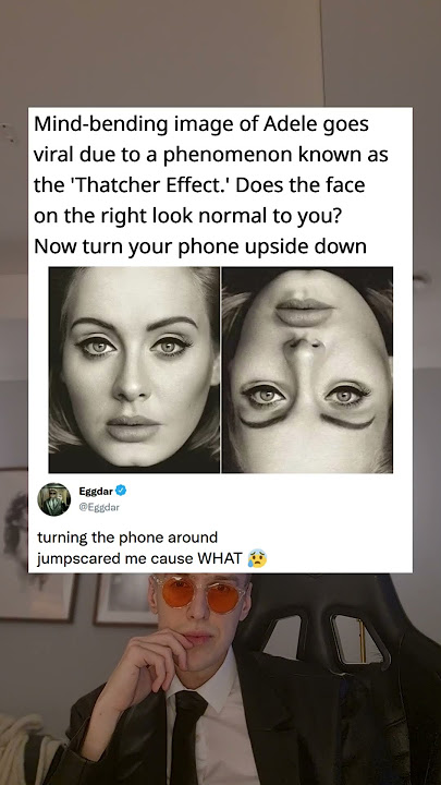 Mind-bending image of Adele goes viral due to a phenomenon known as the 'Thatcher Effect.'