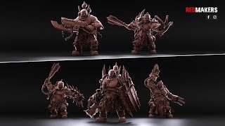 Pack of Abhuman Giants - Heretics. Models for 3D printing.
