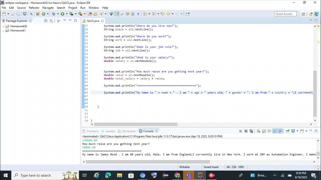 How to create user's input in java - YouTube