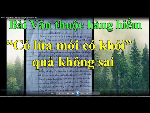 Video Bài văn miêu tả của học sinh khiến tất cả đều đỏ mặt. - youtube