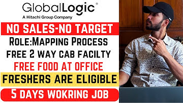 Global Logic Mapping Process Jobs For Freshers 2024