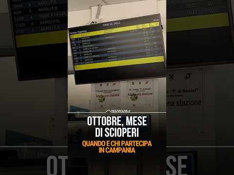 Video Ottobre nero dei trasporti: de date e gli orari da segnare per non rimanere a terra