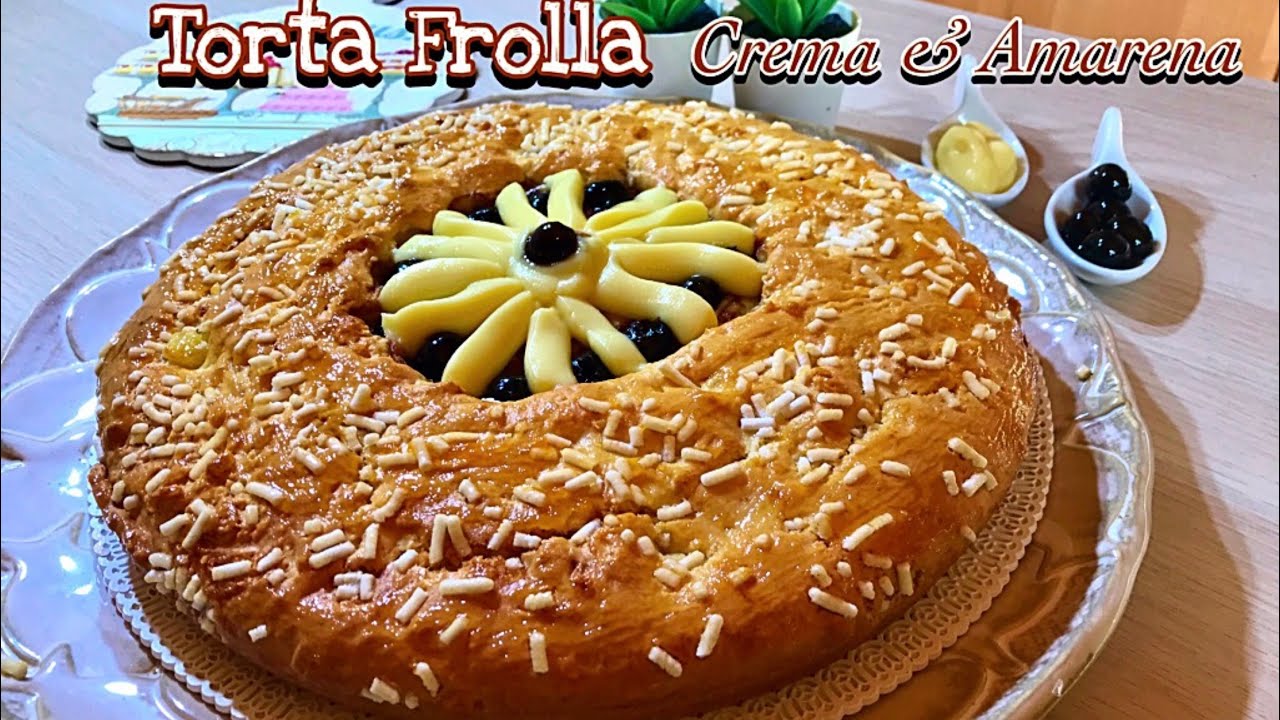 TORTA FROLLA CREMA E AMARENA impasto molle al cucchiaio, Soft Creamy Cake - TUTTI A TAVOLA