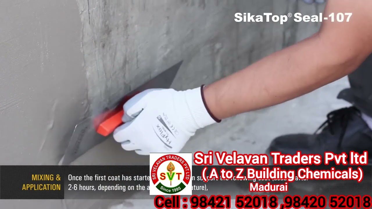 How to use Sika topseal 107 Application