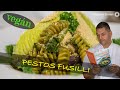 Pestos fusilli kesu"parmezánnal" (vegan)