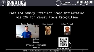 RSS 2021, Spotlight Talk 69: Fast and Memory Efficient Graph Optimization via ICM for Visual...