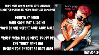 Mc Stan - Regret Lyrics Insaan Rapworld.