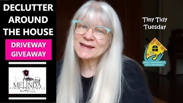 TINY TIDY: AROUND THE HOUSE DECLUTTER + DRIVEWAY GIVEAWAY/collab with @TheHelpfulHome/#simplify