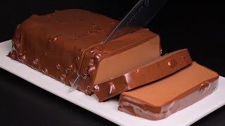 Just chocolate and milk! A dessert in 5 minutes without baking and sugar!