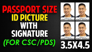 How to Create Passport Size ID Picture with Signature using Adobe Photoshop | PASSPORT SIZE