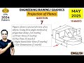 SPPU_2024 Pattern | May 2025 | Engineering Graphics | PYQ | Q7 | Orthographic Projection