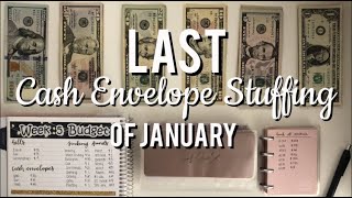 LAST Cash Envelope Stuffing of JANUARY | Real Numbers