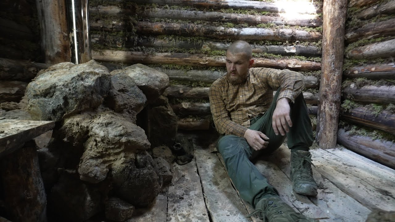 Dugout Raining rainy day in dugout , big stove in a biggest dugout , no talking - YouTube