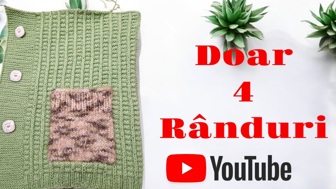 🧶Простой узор, всего 4 ряда!