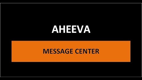 Aheeva Message Center