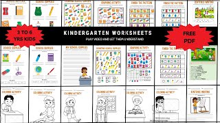 ESL Worksheet Book  Explained for Kindergarten | Many Fun & Educational Activities with Free PDFs