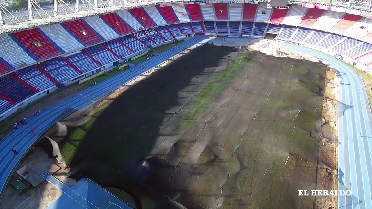 Empieza a crecer la nueva grama del Metropolitano riohacha trabajos