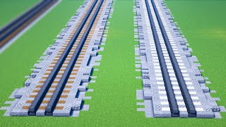 Minecraft Railroad Train Tracks Tutorial