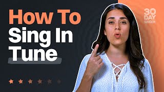Sing In Tune In 3 MINUTES - Easy Singing Lesson | 30 Day Singer
