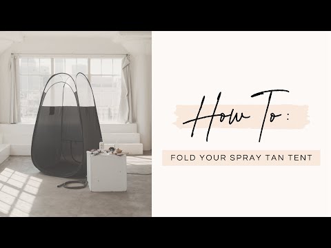 how to fold up a spray tan tent｜TikTok Search