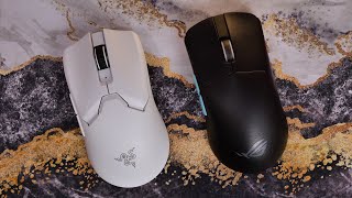 Asus Rog Harpe Ace Aim Lab Edition vs Razer Viper V2 Pro - battle of the lightweights #ROG #Razer