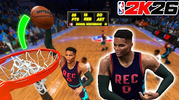 I Took My PRIME Russell Westbrook Build to REC and Went for a Triple Double!