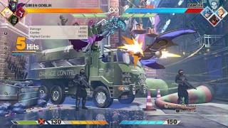 MARVEL Tōkon - Green Goblin EX Batarang wall break combo