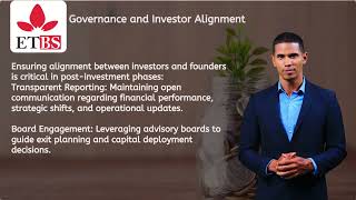 raising capital and funding options Module 7  Exit Strategies, Returns Optimization, and Post Profile