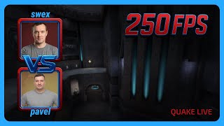 Pavel vs swex | 250FPS Quake Season 4 | EN | Quake Live