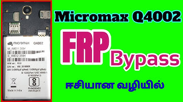 Micromax Q4002 Frp Bypass | Micromax Bharat 4 Diwali Edition Q4002 8.1/9.0 Frp Unlock