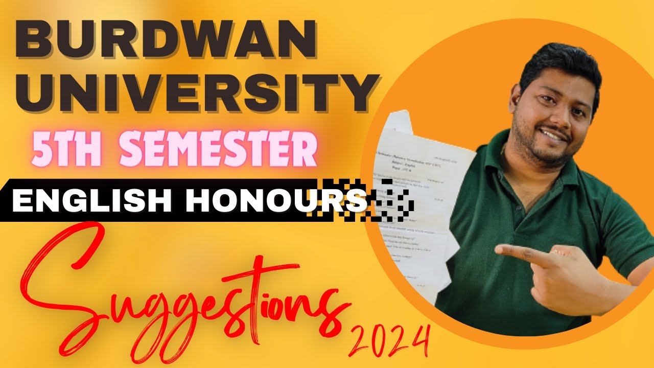 100 Common Full Suggestions for 5th Semester English Honours YouTube