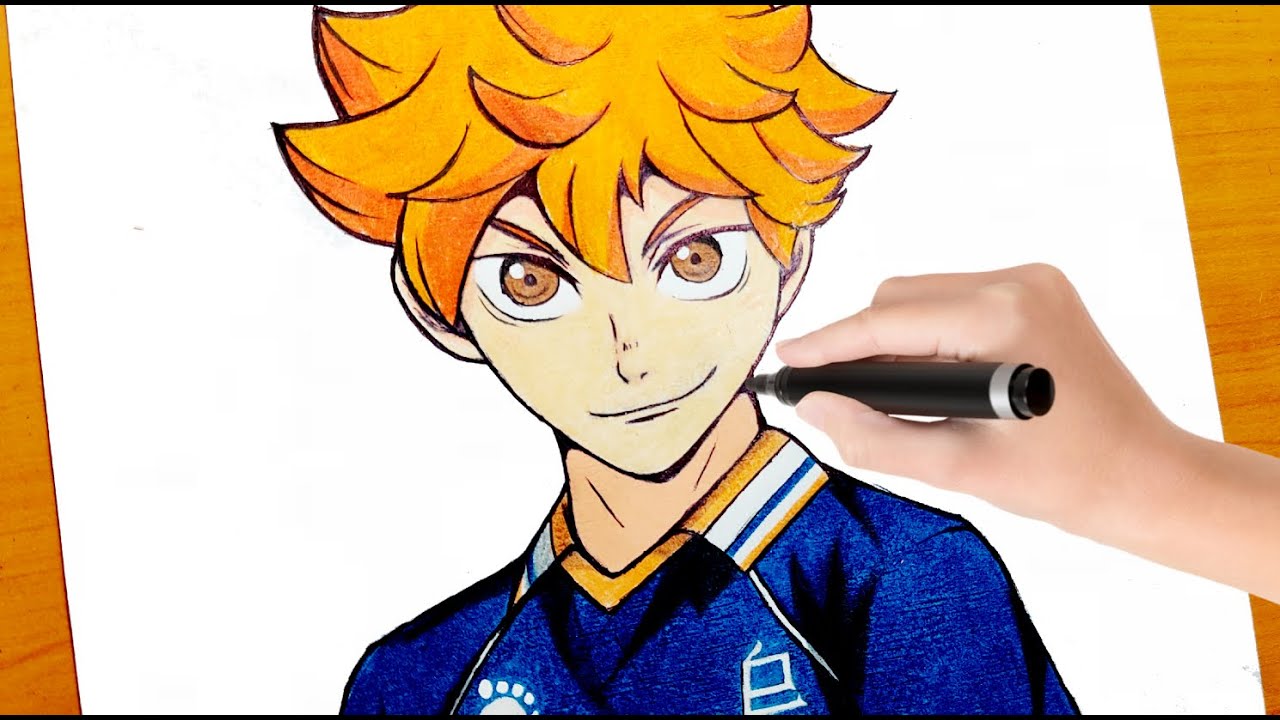 parabéns pra nois, desenhando o Hinata shoyo do anime haikyuu #desenha