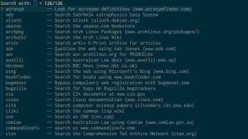 ws script - surfraw fzf prompt piped into w3m because im lazy