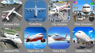 Airplane Flight Pilot,Turboprop Flight Simulator,Airplane Pro,Flight Sim 3D,Plane Pilot screenshot 1