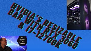 Resizable BAR or ReBAR is looked at on 3 games at 1080p 1440p 4K using RTX 3060 12 GB and 12700K